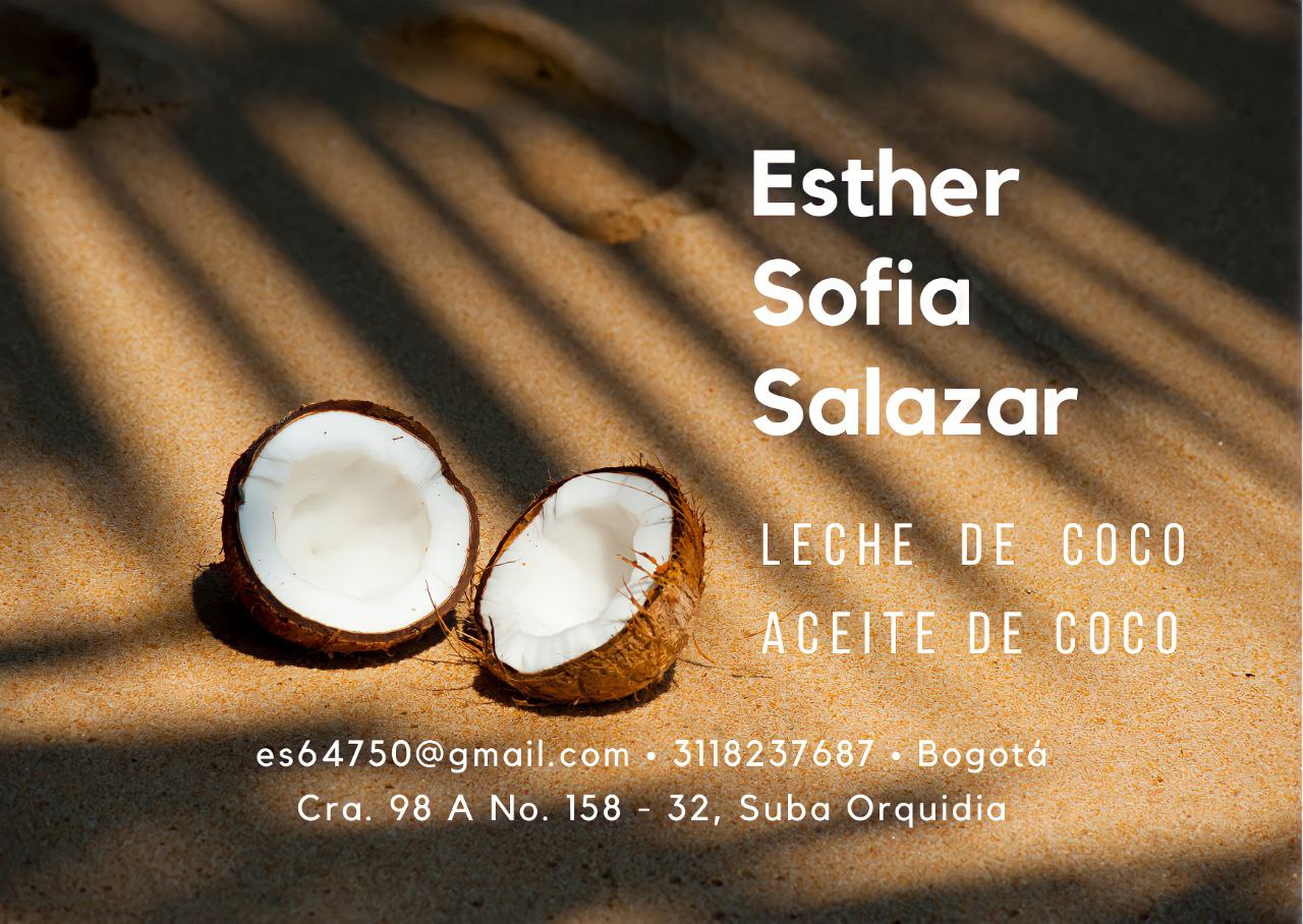 ESTHER SOFIA SALAZAR -  LECHE DE COCO