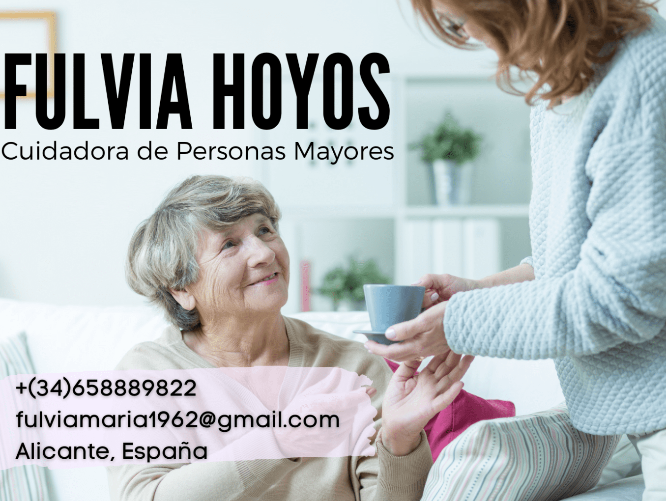 FULVIA HOYOS - CUIDADORA DE PERSONAS MAYORES