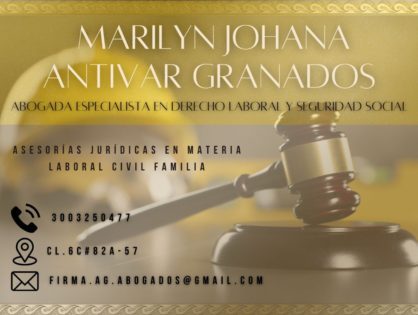 MARILYN JOHANA ANTIVAR GRANADOS - ASESORÍAS JURÍDICAS