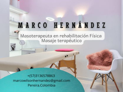 MARCO HERNÁNDEZ - MASOTERAPEUTA Y SUPLEMENTOS ALIMENTARIOS